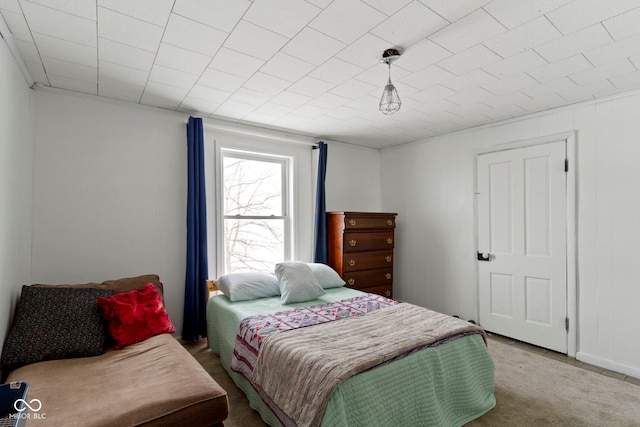 bedroom with carpet flooring