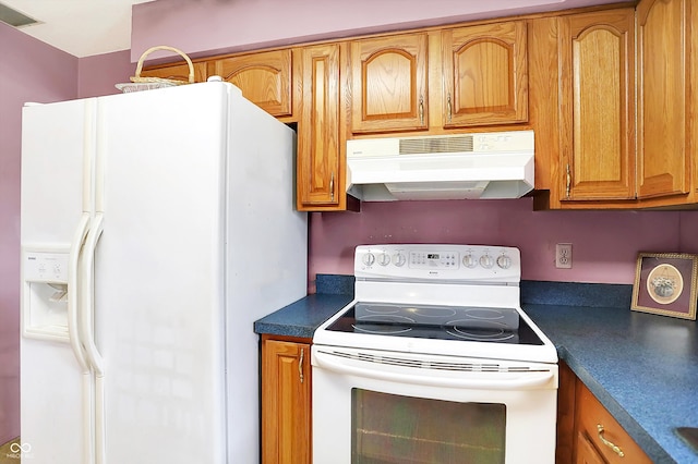 kitchen with white appliances