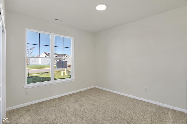 view of carpeted empty room