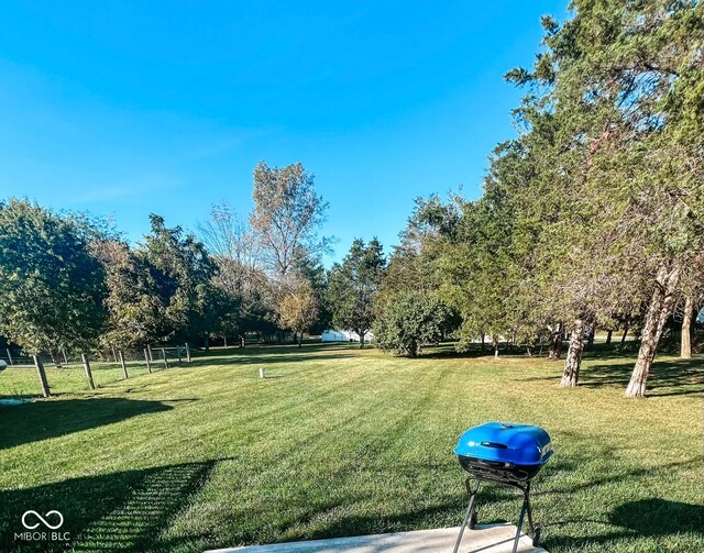 view of community with a lawn