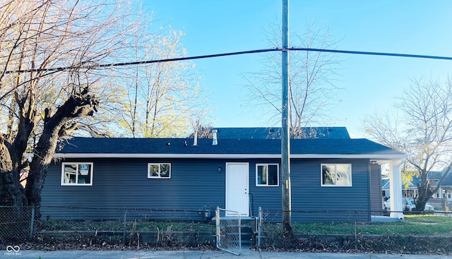 view of front of home