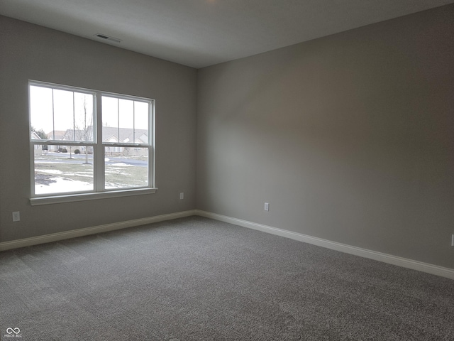 view of carpeted empty room