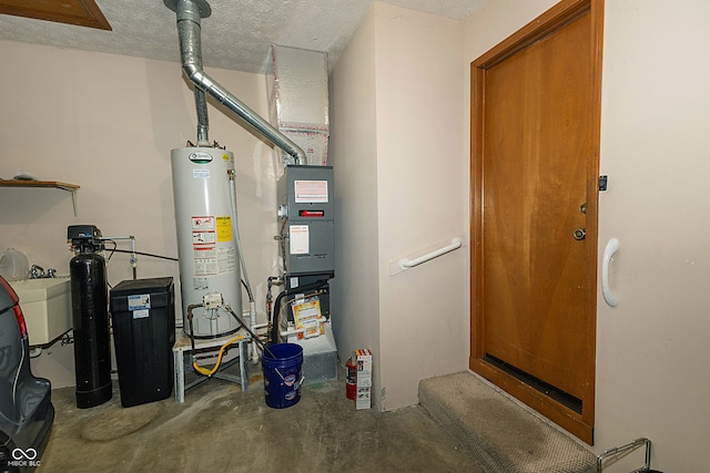 utilities featuring gas water heater