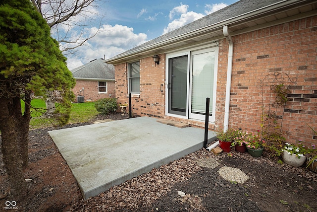 view of patio / terrace with central AC