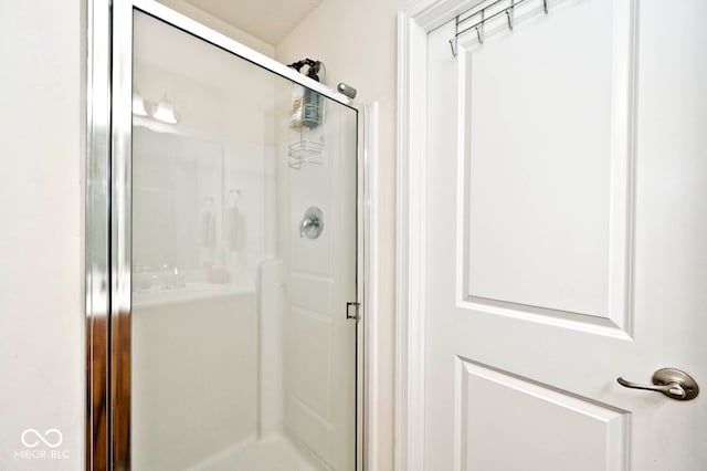 bathroom featuring walk in shower