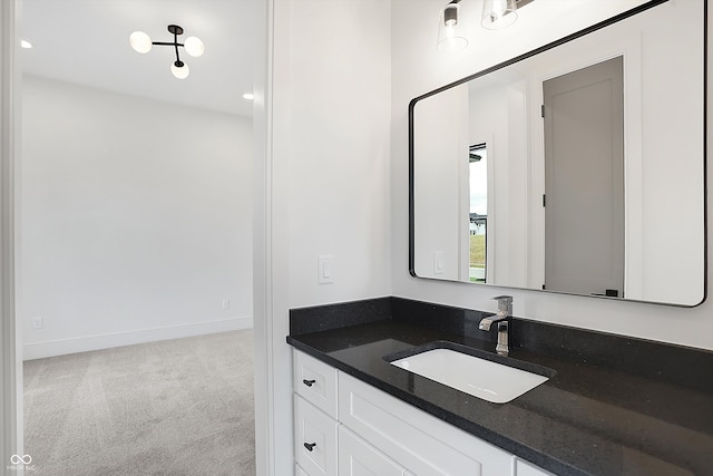 bathroom with vanity