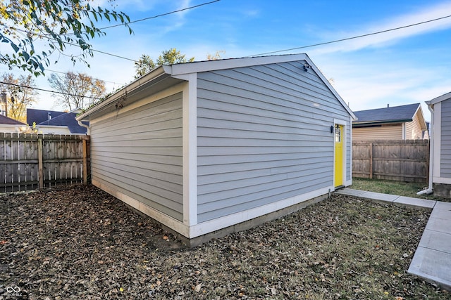 view of outbuilding