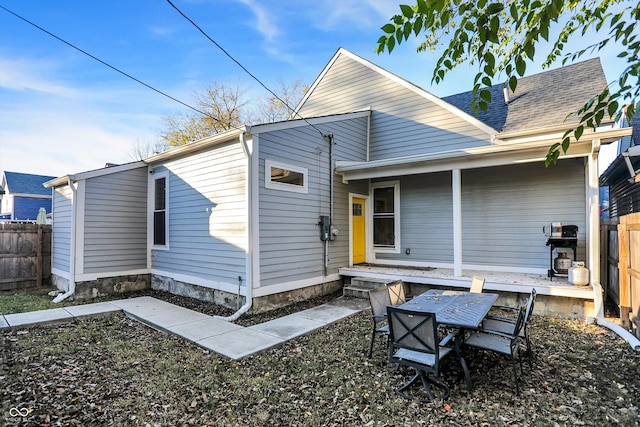 view of rear view of house