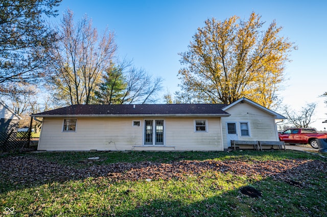 view of rear view of property