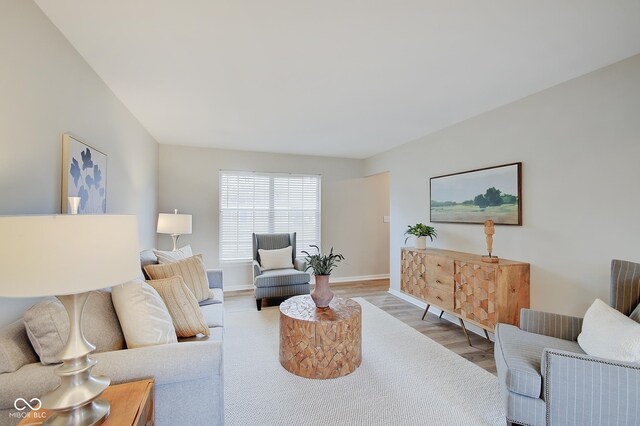 4902 N Capitol Ave, Indianapolis, IN 46208 - living room with wood finished floors and baseboards