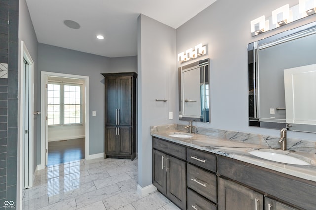 bathroom with vanity