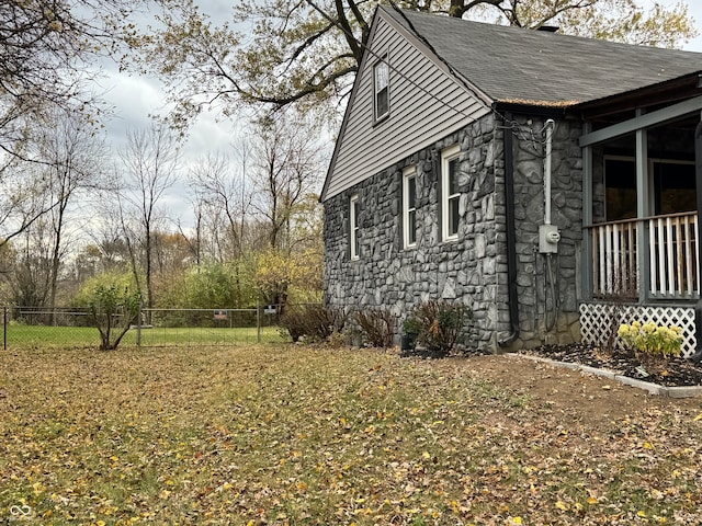 view of side of property