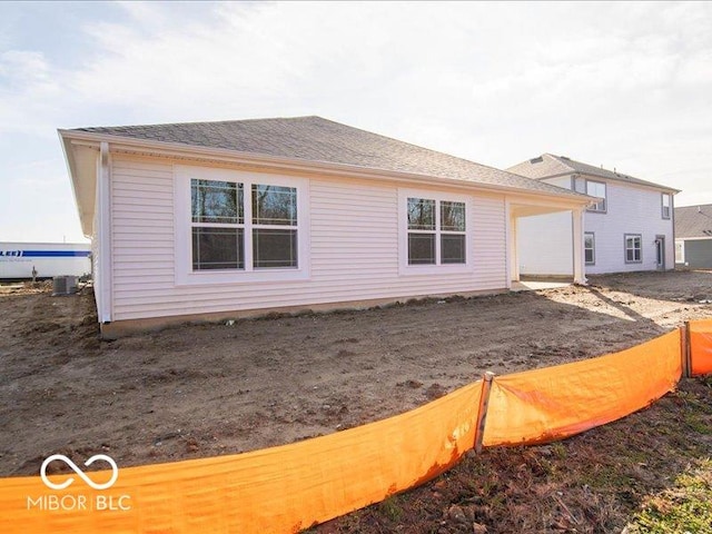 view of rear view of property