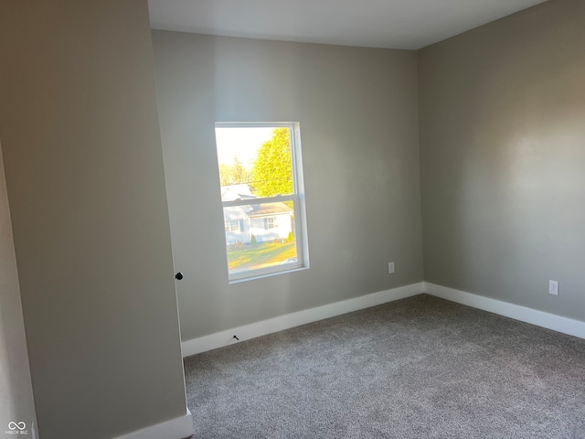 empty room with carpet floors