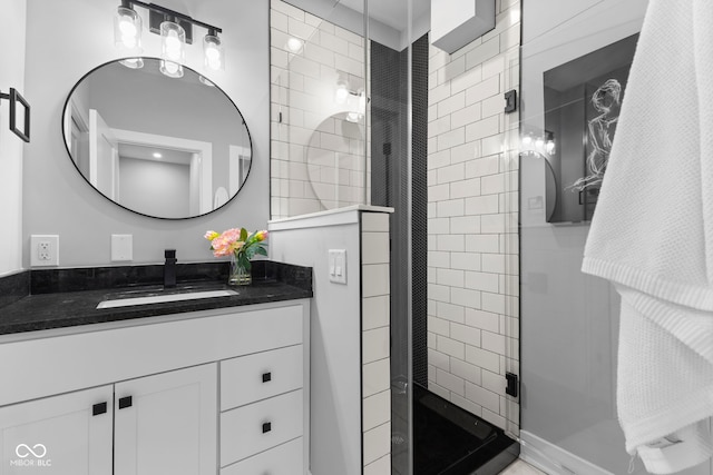 1514 E 12th St, Indianapolis, IN 46201 - bathroom featuring a stall shower and vanity
