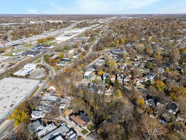 1514 E 12th St, Indianapolis, IN 46201 - aerial overview of property's location with nearby suburban area