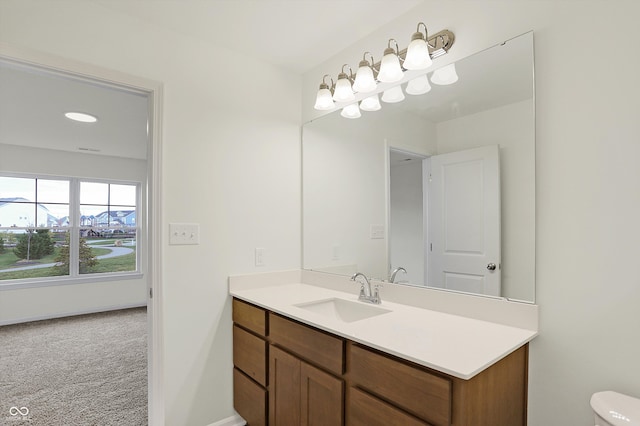 bathroom featuring vanity