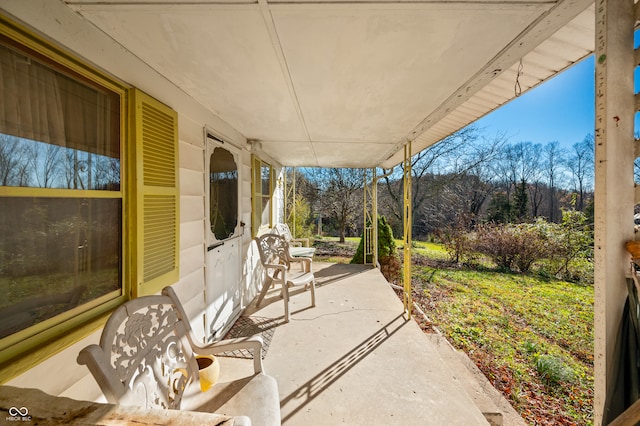 view of patio / terrace featuring a porch