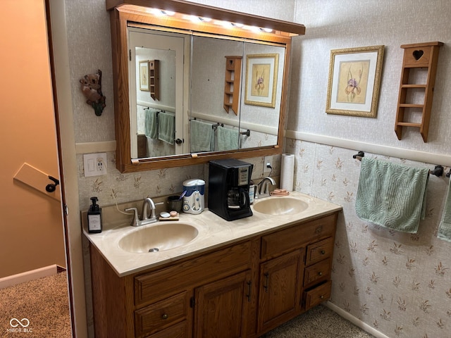 bathroom featuring vanity