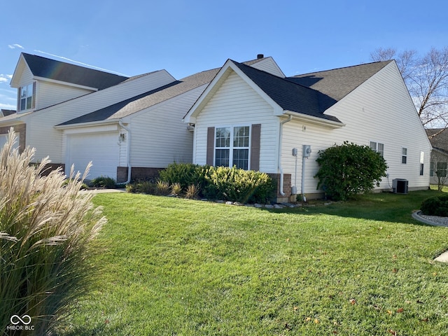 view of property exterior featuring a yard