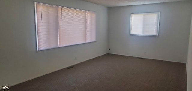 unfurnished room featuring carpet floors