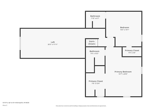 5060 Staughton Dr, Indianapolis, IN 46226 - floor plan / room layout