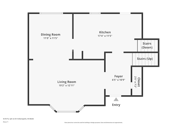 5060 Staughton Dr, Indianapolis, IN 46226 - room layout