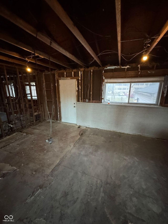 5625 Gateway Dr, Indianapolis, IN 46254 - basement featuring a garage