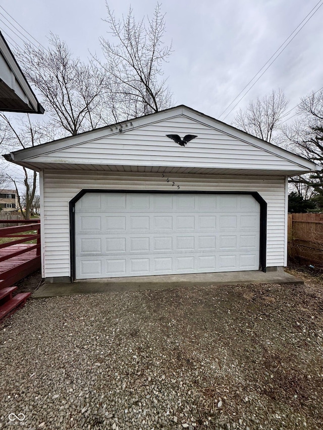 5625 Gateway Dr, Indianapolis, IN 46254 - view of detached garage