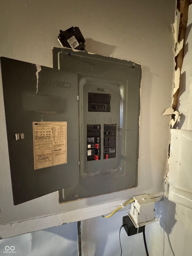 5625 Gateway Dr, Indianapolis, IN 46254 - utility room featuring electric panel