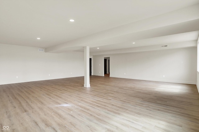 5469 Harness Dr, Greenwood, IN 46143 - unfurnished room featuring recessed lighting, light wood finished floors, and baseboards