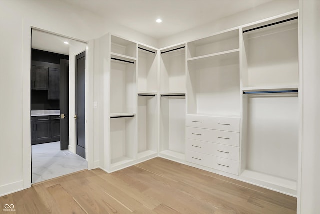 5469 Harness Dr, Greenwood, IN 46143 - spacious closet with light wood finished floors
