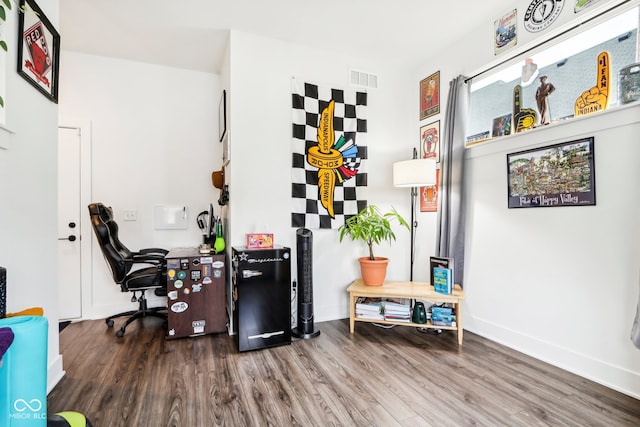 interior space featuring hardwood / wood-style flooring