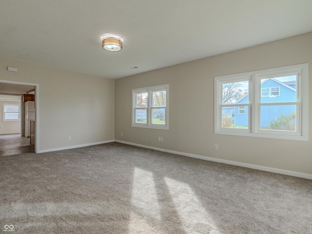 view of carpeted empty room