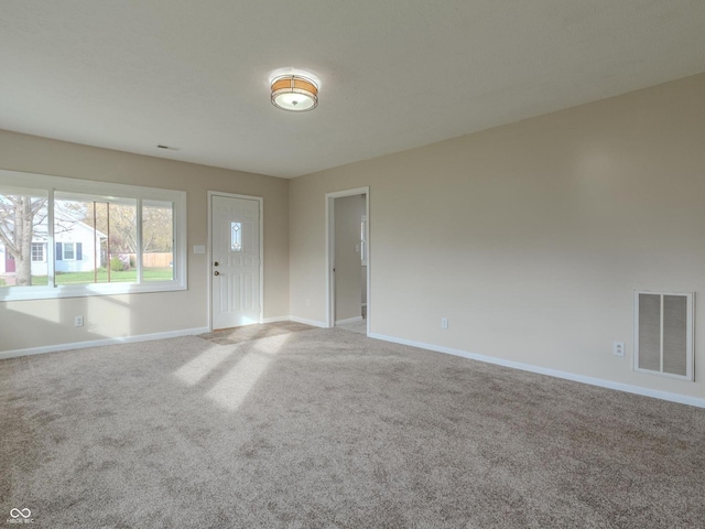 view of carpeted empty room