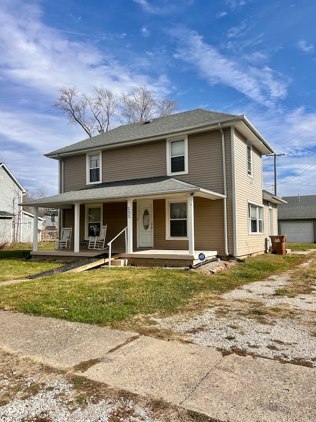 view of front of house featuring covered porch