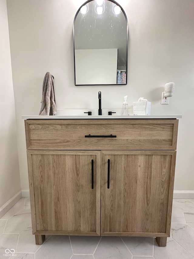 bathroom featuring vanity