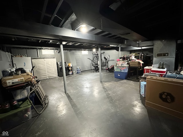 view of basement