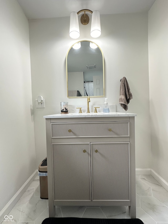 bathroom featuring vanity