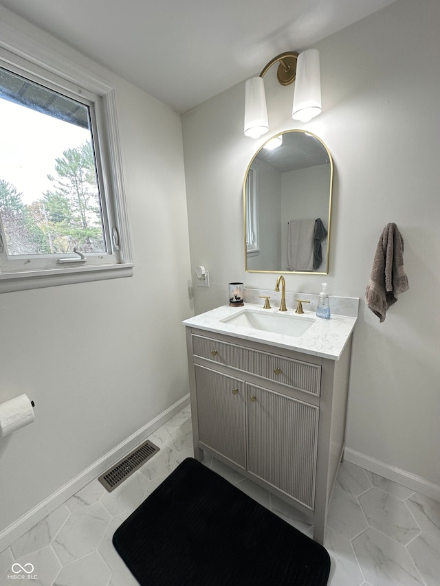 bathroom featuring vanity