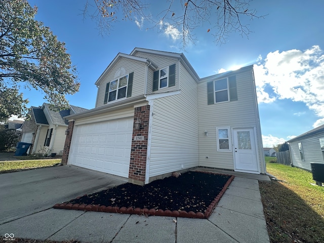 front facade featuring a garage