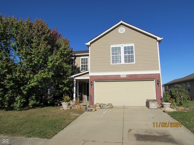 front facade featuring a garage