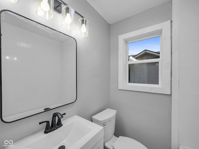 bathroom with toilet and sink