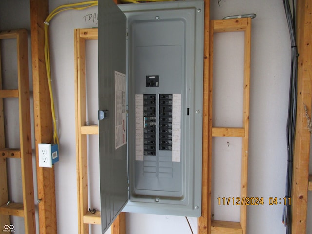 utility room with electric panel