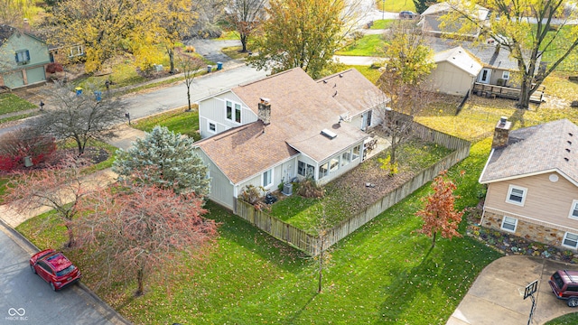 5909 Buttonwood Dr, Noblesville, IN 46062 - aerial perspective of suburban area
