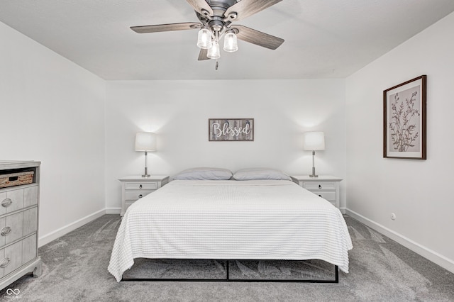 5909 Buttonwood Dr, Noblesville, IN 46062 - bedroom featuring carpet, baseboards, and a ceiling fan