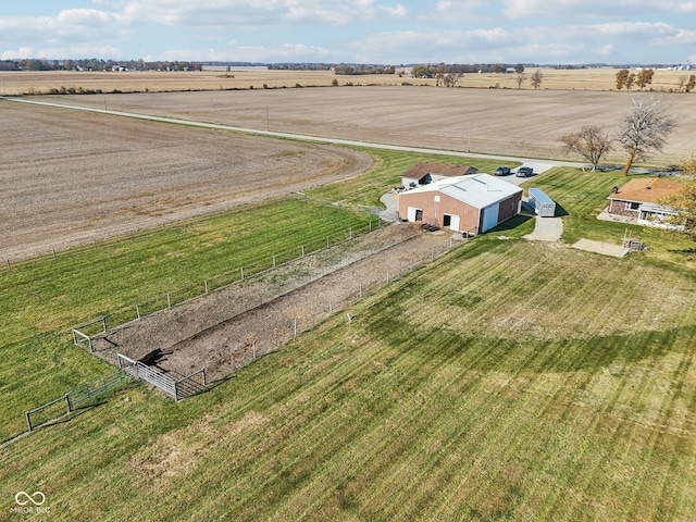 aerial view featuring a rural view