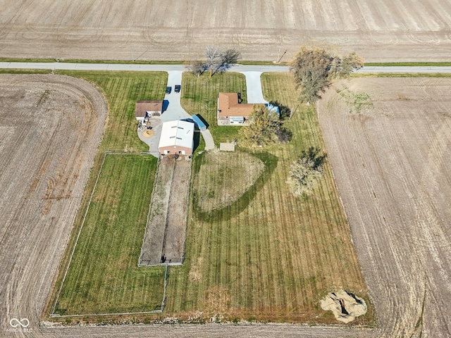 drone / aerial view featuring a rural view