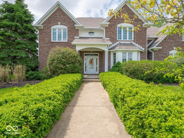 5784 N 600 E, Greenfield, IN 46140 - traditional-style home featuring brick siding and a shingled roof