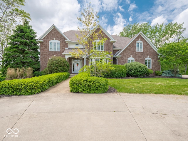 5784 N 600 E, Greenfield, IN 46140 - view of front of house with brick siding and a front yard